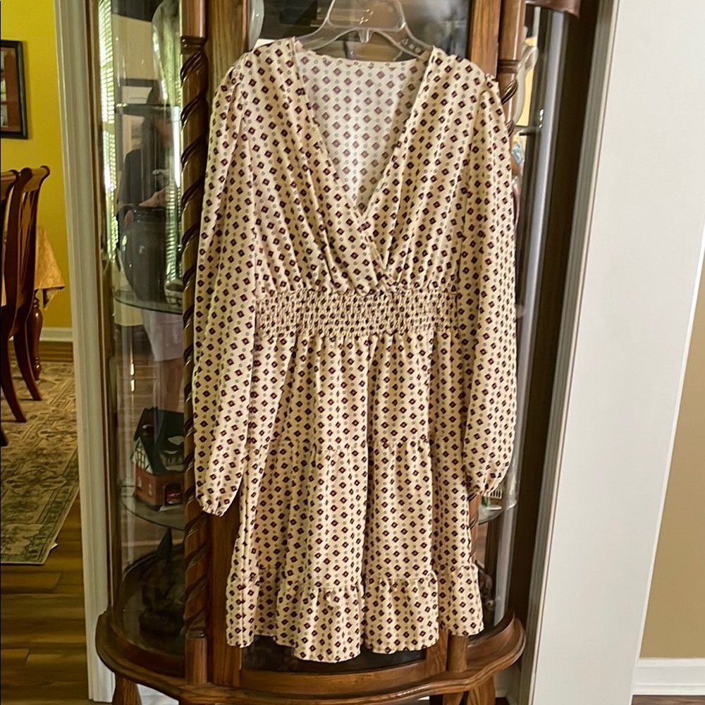 Polka Dot V-Neck Dress